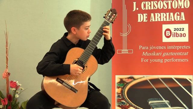 Markel Intxaurbe Tarantella J K Mertz Concurso Arriaga 2022 Bilbao 2nd prize level 3 смотреть онлайн