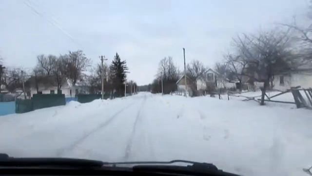 Зимняя Ботвиновка(центральная улица) смотреть онлайн