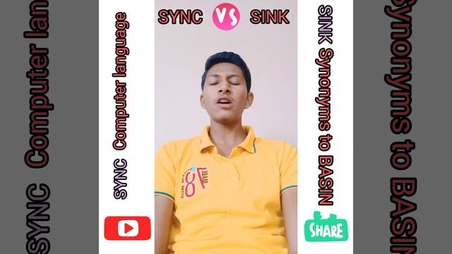 SYNC vs SINK/Distinguished between homophones with exact instances/By @vbvinayhiremath6444 ✍🏻🤝🏻 смотреть онлайн