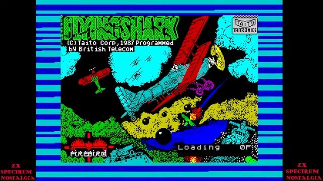 ZX SPECTRUM Loading Flying Shark Firebird Software Ltd (UK) 1987 смотреть онлайн