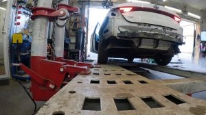 Kia K5 удар в левый борт разборка установка на стапель