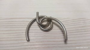 Проволочные головоломки 6. Решение.  Металлические головоломки