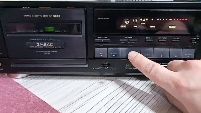 Aiwa XK-5000 - проверка тестовыми кассетами, калибровка деки смотреть онлайн