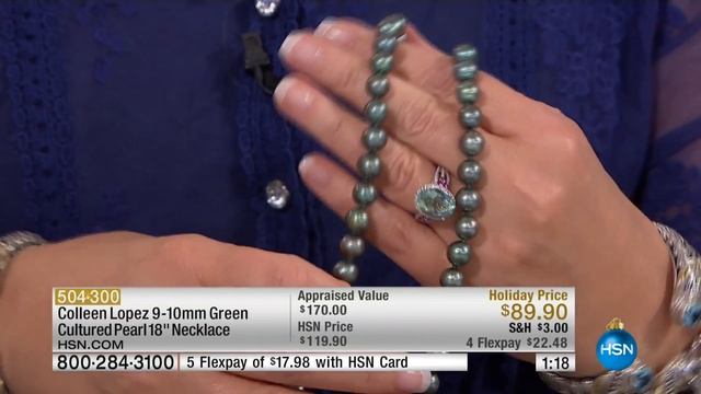 Colleen Lopez Green Cultured Freshwater Pearl Necklace смотреть онлайн