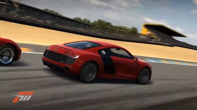 Forza 3 - Audi R8 5.2 @ Lemans Full circuit смотреть онлайн