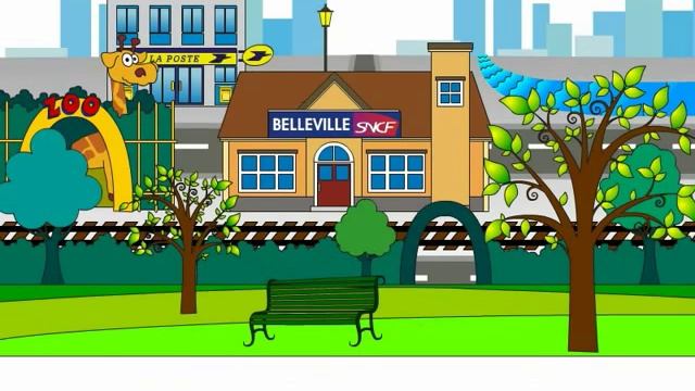 Quand Je Vais à L'école - French Song To Learn The Places In Town6