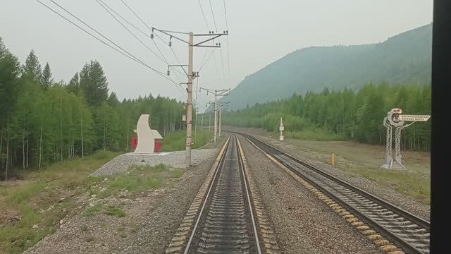 БАМ. Река Хани и граница Восточно-Сибирской и Дальневосточной ж.д. смотреть онлайн