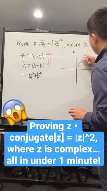 Proof that z • conjugate[z] = |z|^2… all in under 1 minute! #shorts #mathshorts #proofs смотреть онлайн