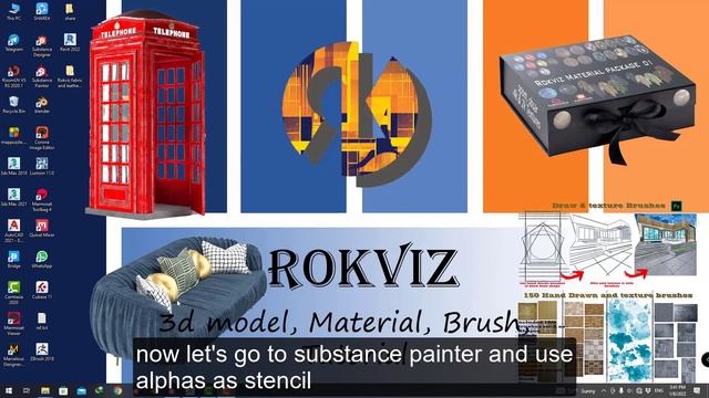 Fabric and leather brush in ZBrush and Fabric Stencil In substance painter смотреть онлайн