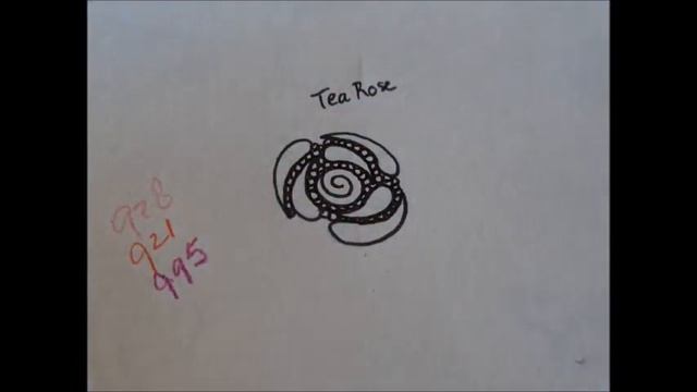 How to draw tanglepattern Tea Rose смотреть онлайн