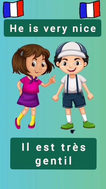 How to Say "He Is Very Nice' In French #shorts смотреть онлайн