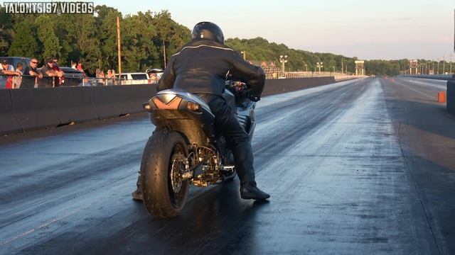 8-sec Kawasaki ZX14R Turbo At The Strip смотреть онлайн
