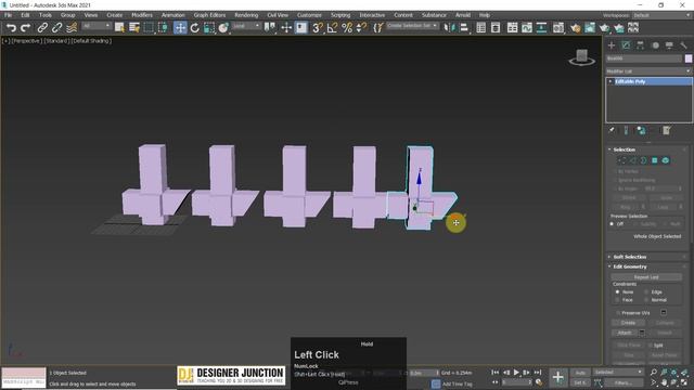 3DS Max 2021 Class #6 (Clone Options) | Difference between copy, instance and reference in 3ds max смотреть онлайн