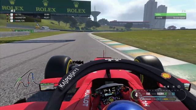 Formula 1 2019 mod 2018 карьера гран при Бразилии свободные заезды смотреть онлайн