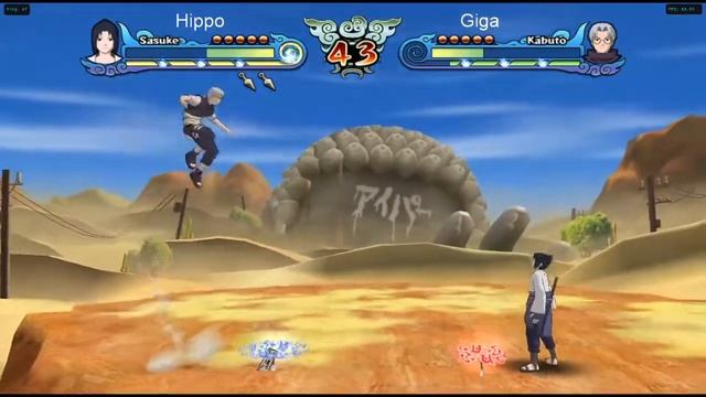Naruto Clash Of Ninja Revolution 3 Netplay 75 - Hippo Vs Giga
