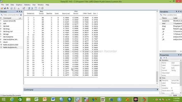Survival analysis, survival data set, Life table, Kaplan Meier estimate, log-rank test смотреть онлайн