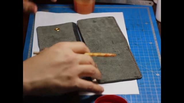 Процесс изготовления Кошелька из натуральной кожи. смотреть онлайн