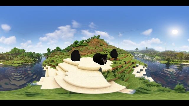 Maxwell Cat In Minecraft! (360 degree POV) смотреть онлайн