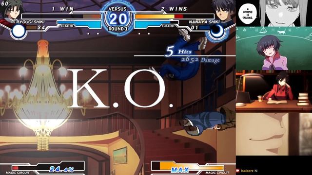Isaiaerz (F- Ryougi) v.s. Alps (C-Nanaya) FT5 - MBAACC смотреть онлайн