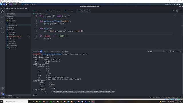 15 Writing a Sniffer in Two Lines of Code with Scapy смотреть онлайн