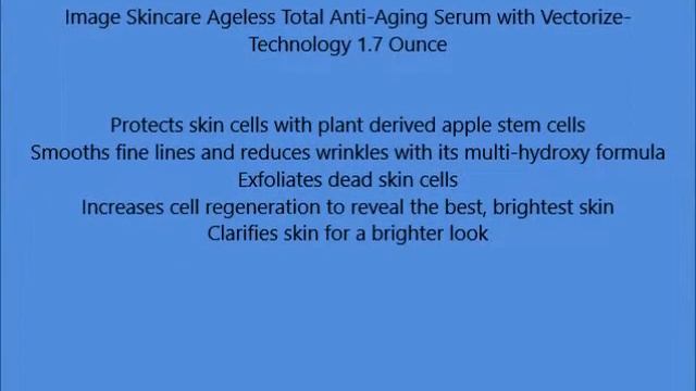 Image Skincare Ageless Total Anti Aging Serum with Vectorize Technology 1 7 Ounce смотреть онлайн