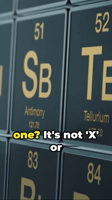 The Only Letter that Doesn't Appear in the Periodic Table