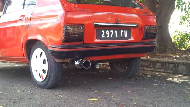 Peugeot 104 exhaust sound. смотреть онлайн