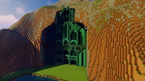 Erebor (Minecraft build) - part 2: The Front Gate