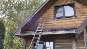 Красим второй этаж дома, часть 2