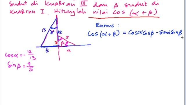 Trigonometri Cos A tambah B смотреть онлайн