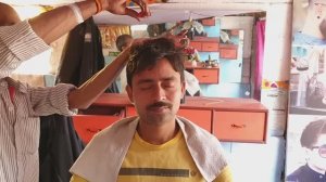 Массаж головы, шеи и ушей с растрескиванием волос от мастера Маноджа⧸Asmr