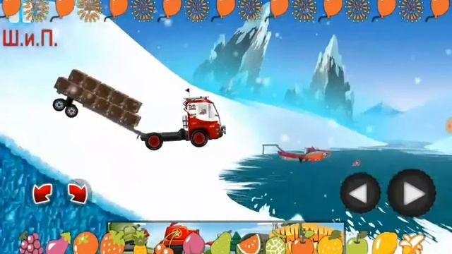 Дальнобойщики на льду!!!-мульт игра для детей смотреть онлайн