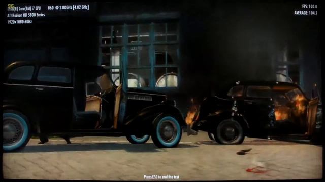 MAFIA 2 BENCHMARK 1920X1080 AAon CROSSFIRE 2X ATI 5850 @975Mhz CORE i7-860 @4.0GHz смотреть онлайн