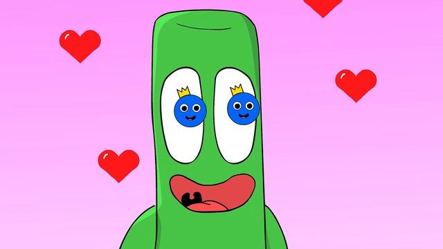 Blue x Green Blue nightmare Rainbow Friends смотреть онлайн