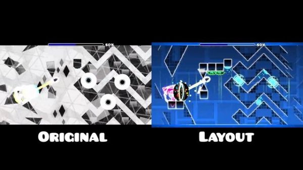 "Nhelv" Original vs Layout | Geometry Dash Comparison