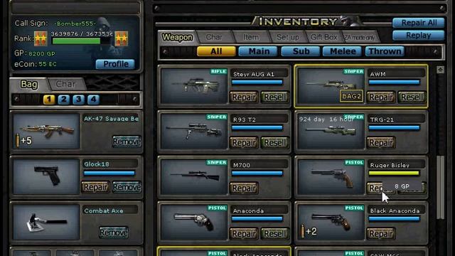 мой склад в CFFG -Bomber555- смотреть онлайн