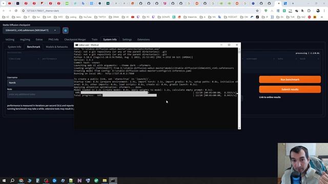 Как оценить производительность своей системы при генерации изображений (AUTOMATIC1111) смотреть онлайн