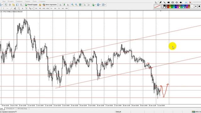 Прогноз рынка криптовалют на сегодня 31.01.2018г BTC/USD, ETH/USD смотреть онлайн