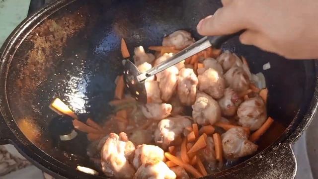 Плов из индюшиной гузки, плов бомба! смотреть онлайн