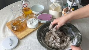 Купеческий Хлеб на ржаной закваске с изюмом и орехами🥰