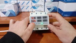 TOMZN TOVPD3-63VA: налаштування 3-фазного реле напруги та струму