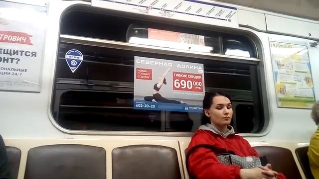 Санкт-Петербург поездка на метро от станции Обводный канал до станции Звенигородская