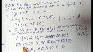 Множества.  Подмножества.  Числовые подмножества.