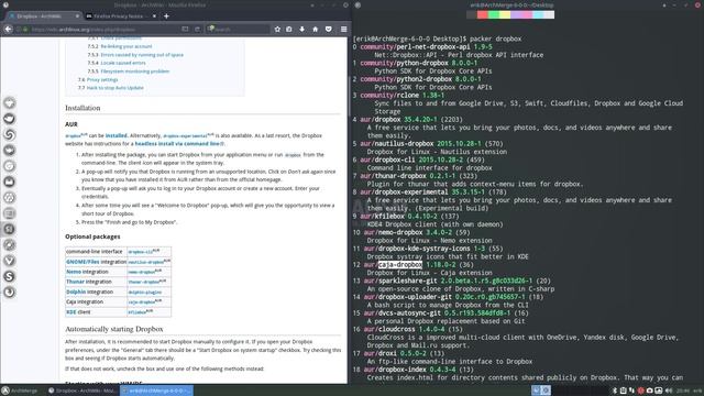 ArchMerge : 25 How to install dropbox via the terminal смотреть онлайн