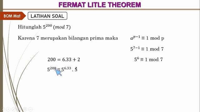 Teorema kecil fermat - fermat litle theorm смотреть онлайн