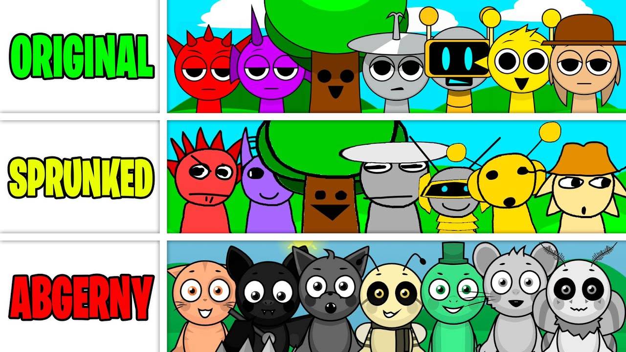 Incredibox Sprunki Mix - ОРИГИНАЛ против SPRUNKED против ABGERNY смотреть онлайн