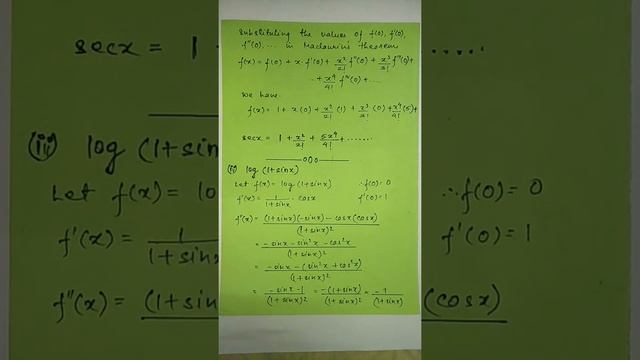 Maclaurin's theorem смотреть онлайн