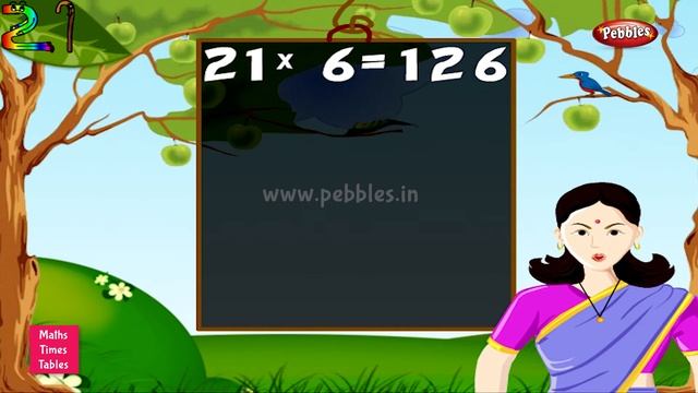 Table of 21 in English | 21 Table | Multiplication Tables English | Learning Video | Pebbles Rhymes смотреть онлайн