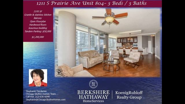 3 bed, 3 bath Condo in Prestigious South Loop смотреть онлайн