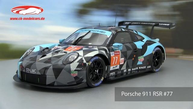 ck-modelcars-video: Porsche 911 RSR #77 Dempsey Proton Sieger LMGTE Am 24h LeMans 2018 Ixo смотреть онлайн